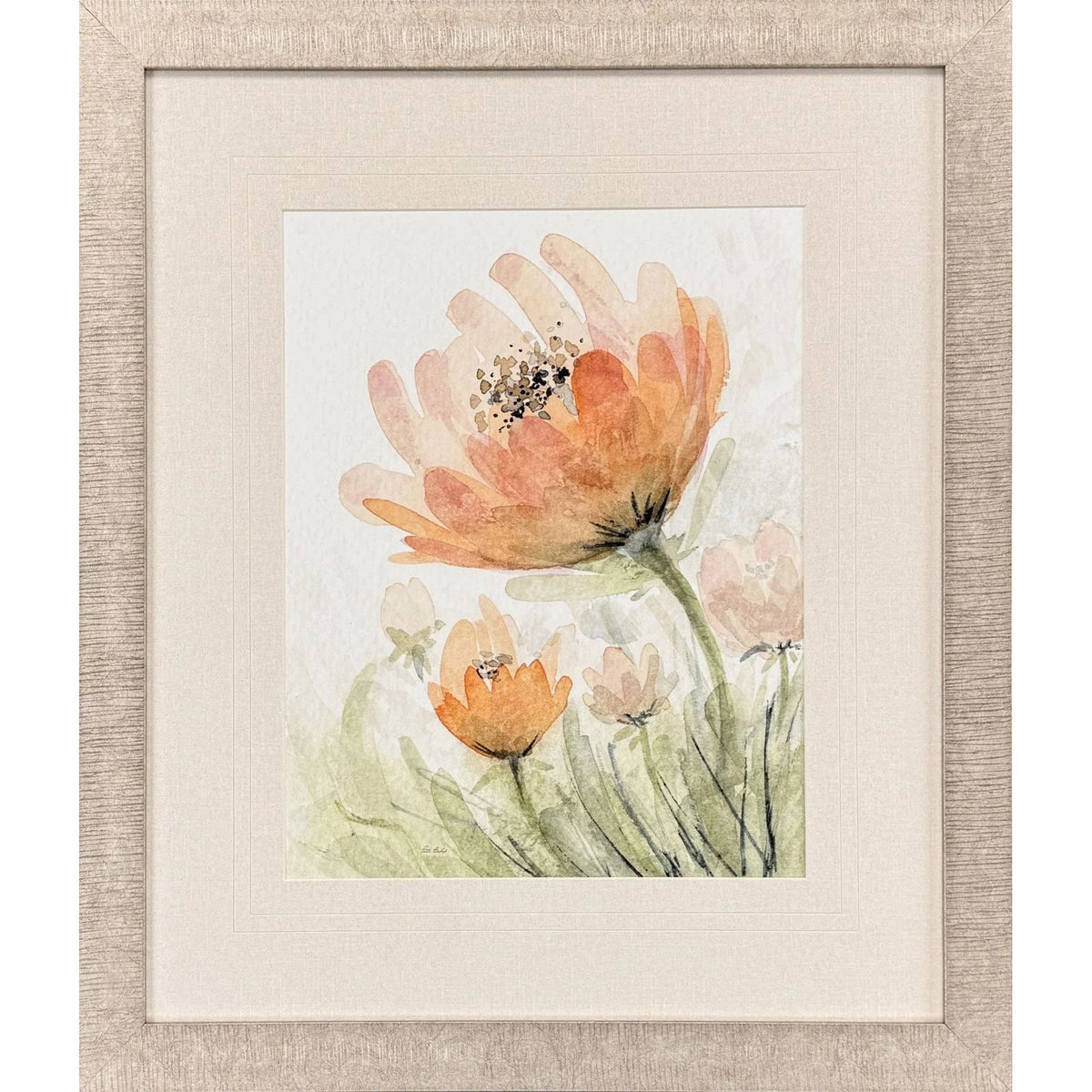 Perfect Poppies Orange Framed Wall Art -- view 5