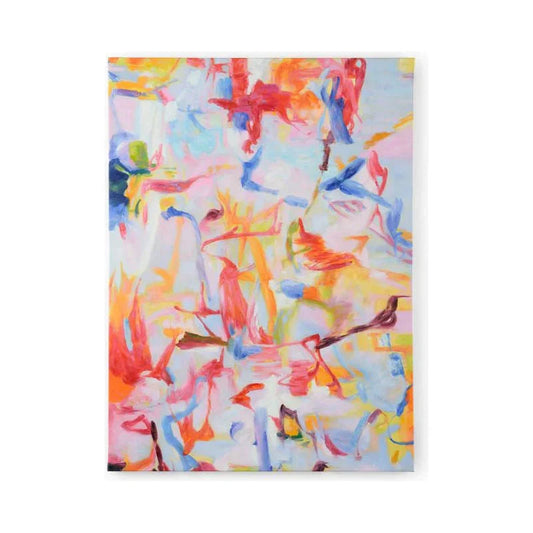 Petite Bubblegum Multicolor Oil Painting Artwork-Framed Wall Art-Chelsea House-LOOMLAN