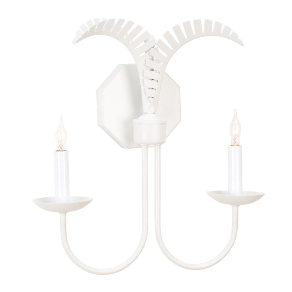 Petite Palm Metal Wall Sconce