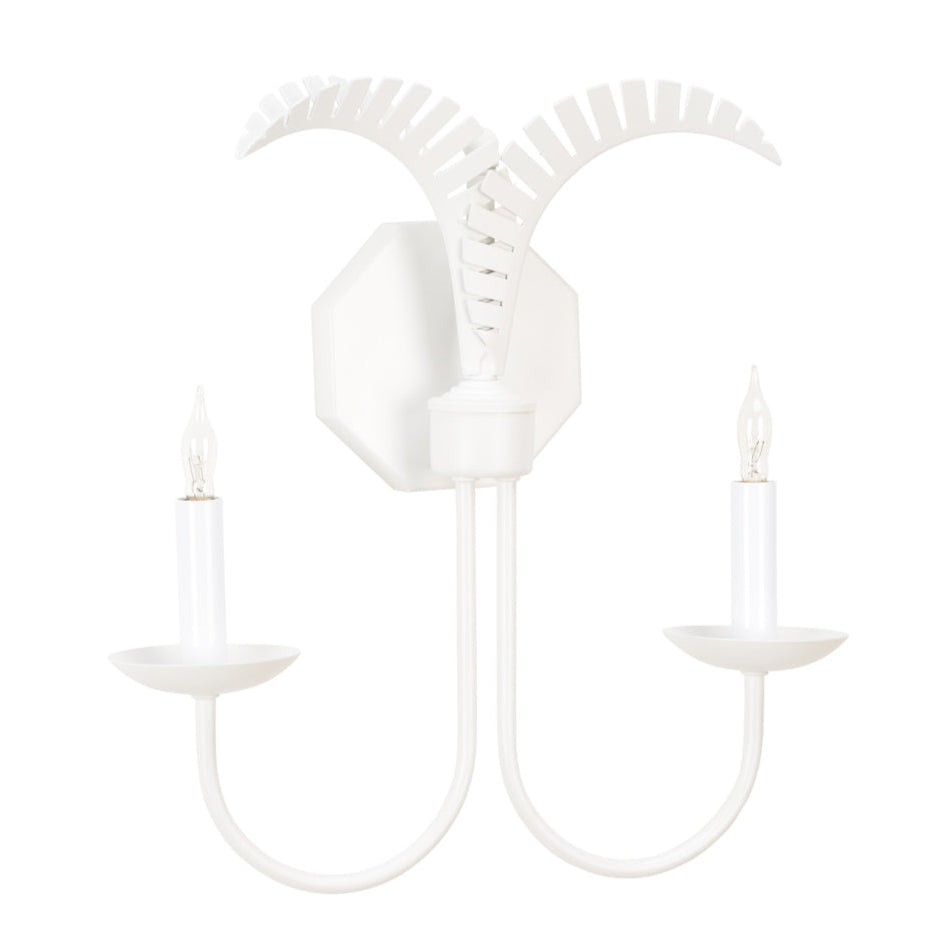 Petite Palm Metal Wall Sconce