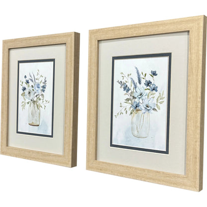 Petite & Sweet Blue Canvas Art 2PC