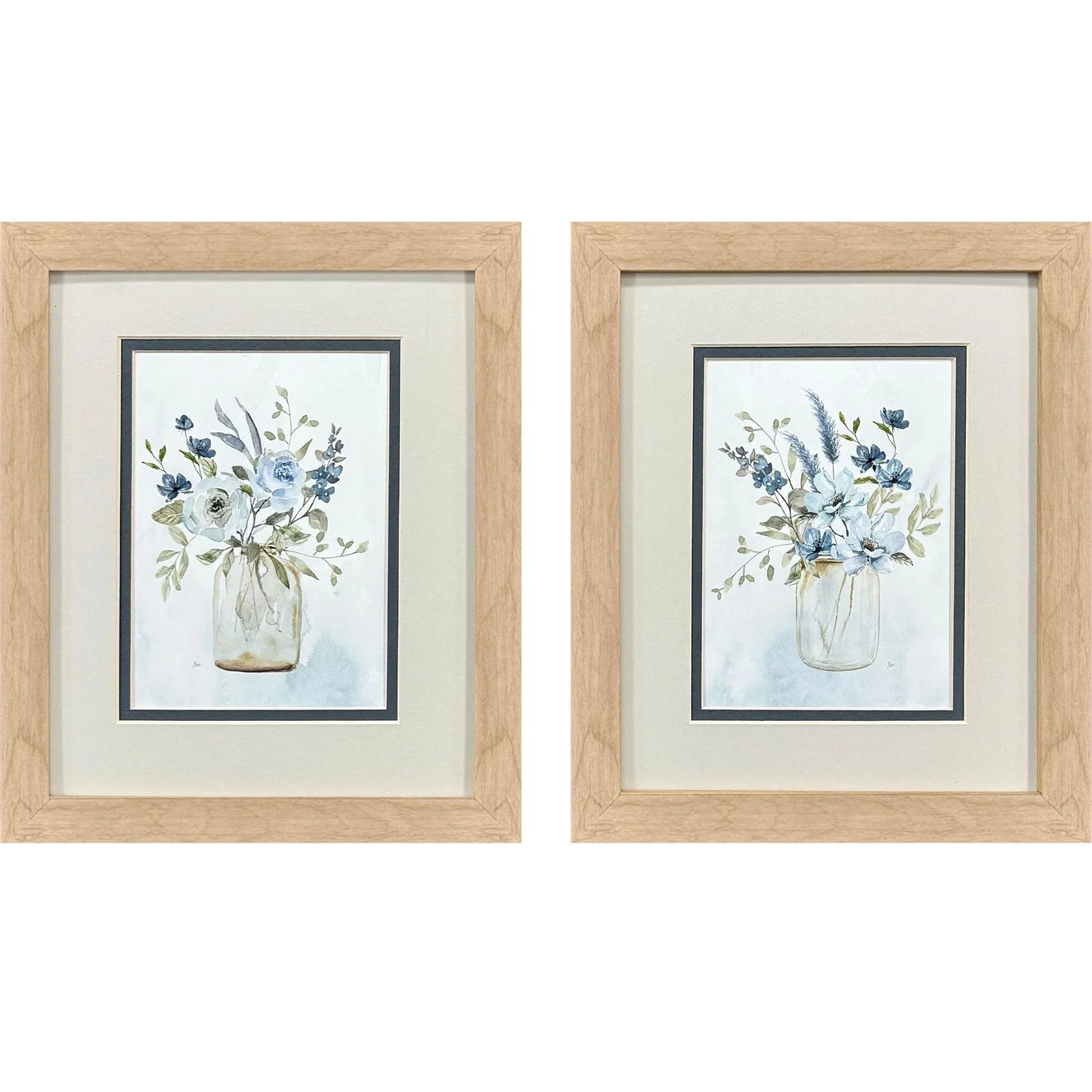 Petite & Sweet Blue Canvas Art 2PC