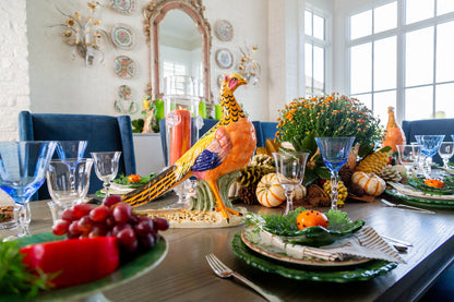 Pheasant Hand-Painted Ceramic Sculpture