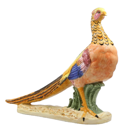 Pheasant Hand-Painted Ceramic Sculpture