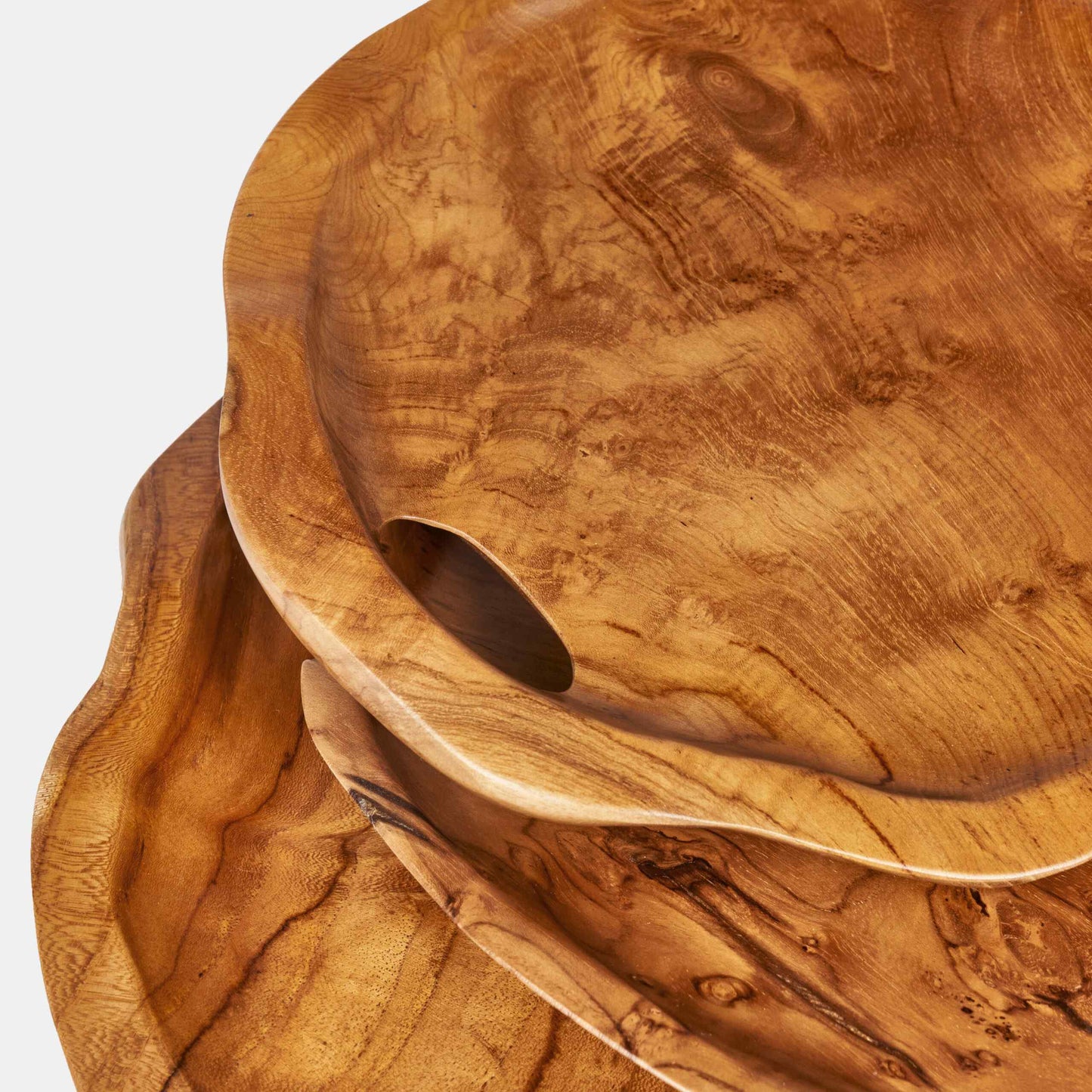 Phoenix Natural Teak Tray 3PC