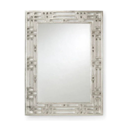 Pierced Metal Framed Wall Mirror - LOOMLAN - Chelsea House - Wall Mirrors