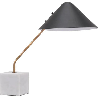 Pike Table Lamp Black & White - LOOMLAN - Zuo Modern - Table Lamps
