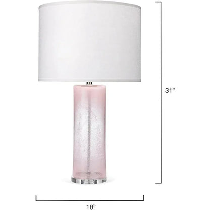 Pink Glass Dahlia Table Lamp - LOOMLAN - Jamie Young - Table Lamps