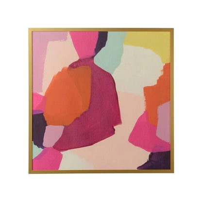 Pink Slip I Gold Framed Artwork-Framed Wall Art-Chelsea House-LOOMLAN