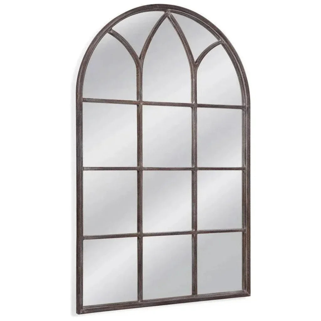 Pinole Weathered Brown Vertical Floor Mirror-Floor Mirrors-Bassett Mirror-LOOMLAN