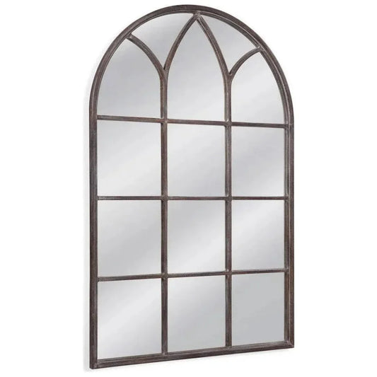 Pinole Weathered Brown Vertical Floor Mirror-Floor Mirrors-Bassett Mirror-LOOMLAN