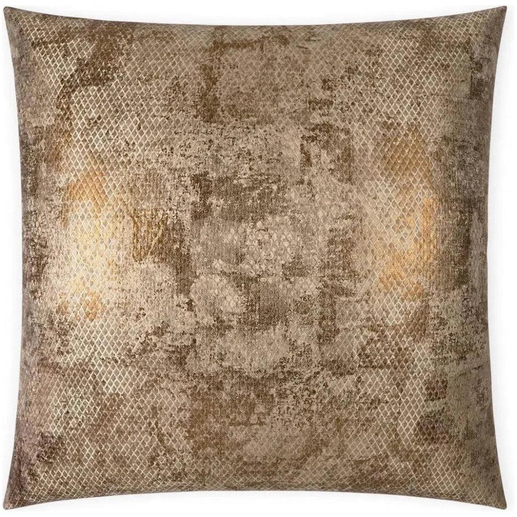 Pitone Bronze Glam Bronze Large Throw Pillow Insert - LOOMLAN - D.V. Kap - Throw Pillows