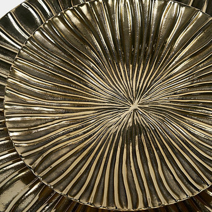 Luho Design House Pleats Aluminum Platter 2PC