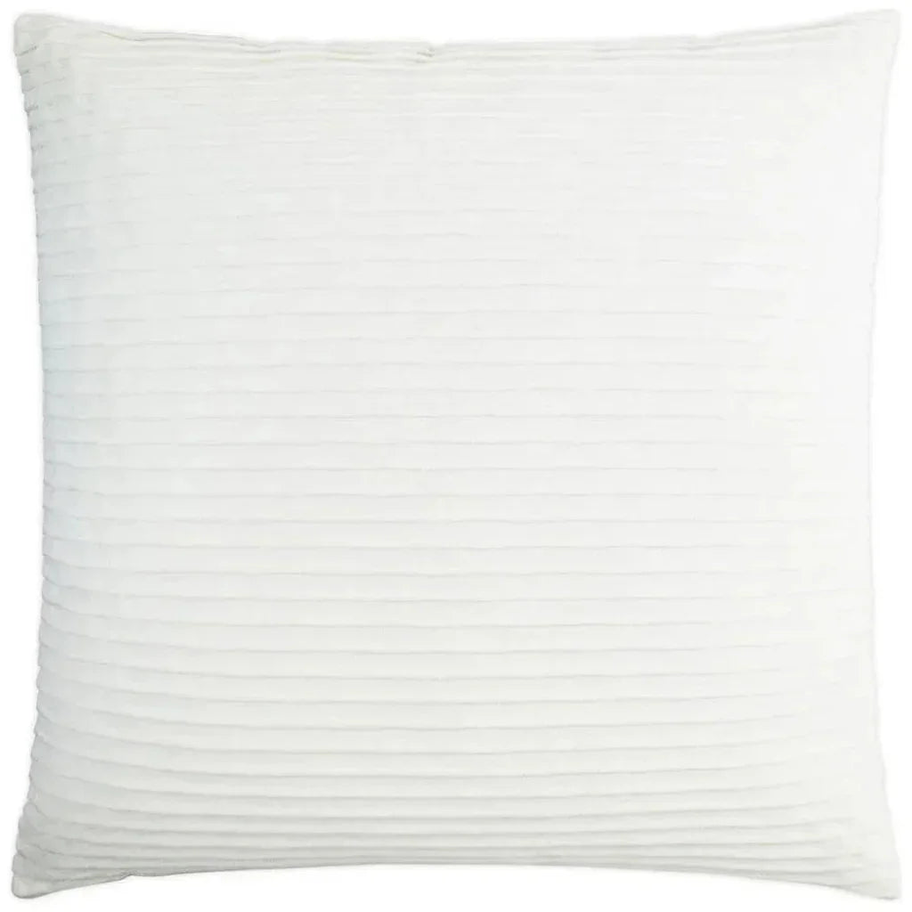 Pleatte Coconut White Throw Pillow Insert - LOOMLAN - D.V. Kap - Throw Pillows