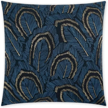 D.V. Kap Plumage Blue Throw Pillow With Insert