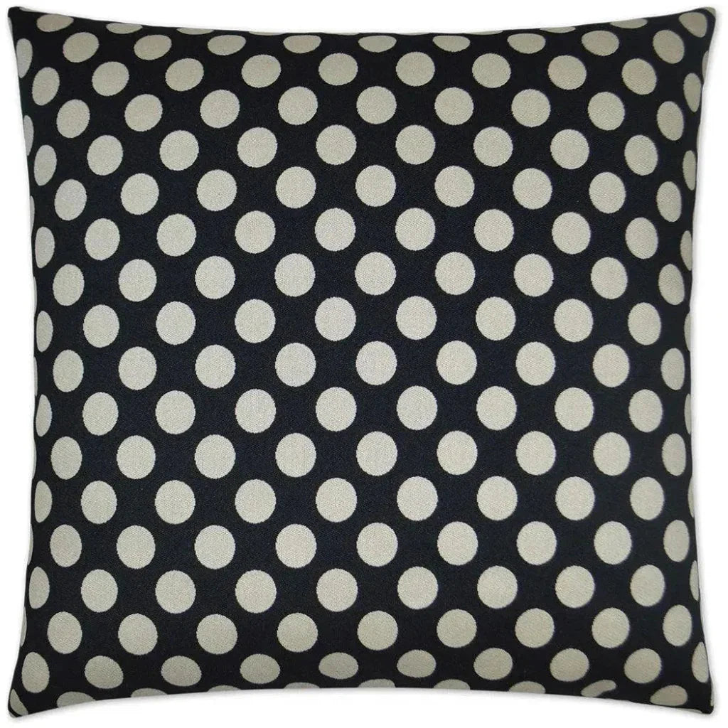 Polka Dots Black Throw Pillow With Insert - LOOMLAN - D.V. Kap - Throw Pillows