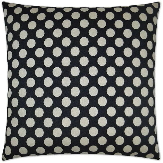 Polka Dots Black Throw Pillow With Insert - LOOMLAN - D.V. Kap - Throw Pillows