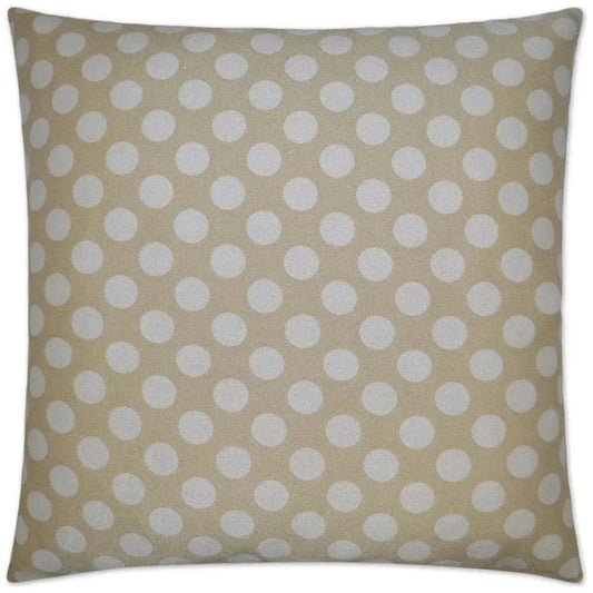 Polka Dots Cream Throw Pillow With Insert - LOOMLAN - D.V. Kap - Throw Pillows