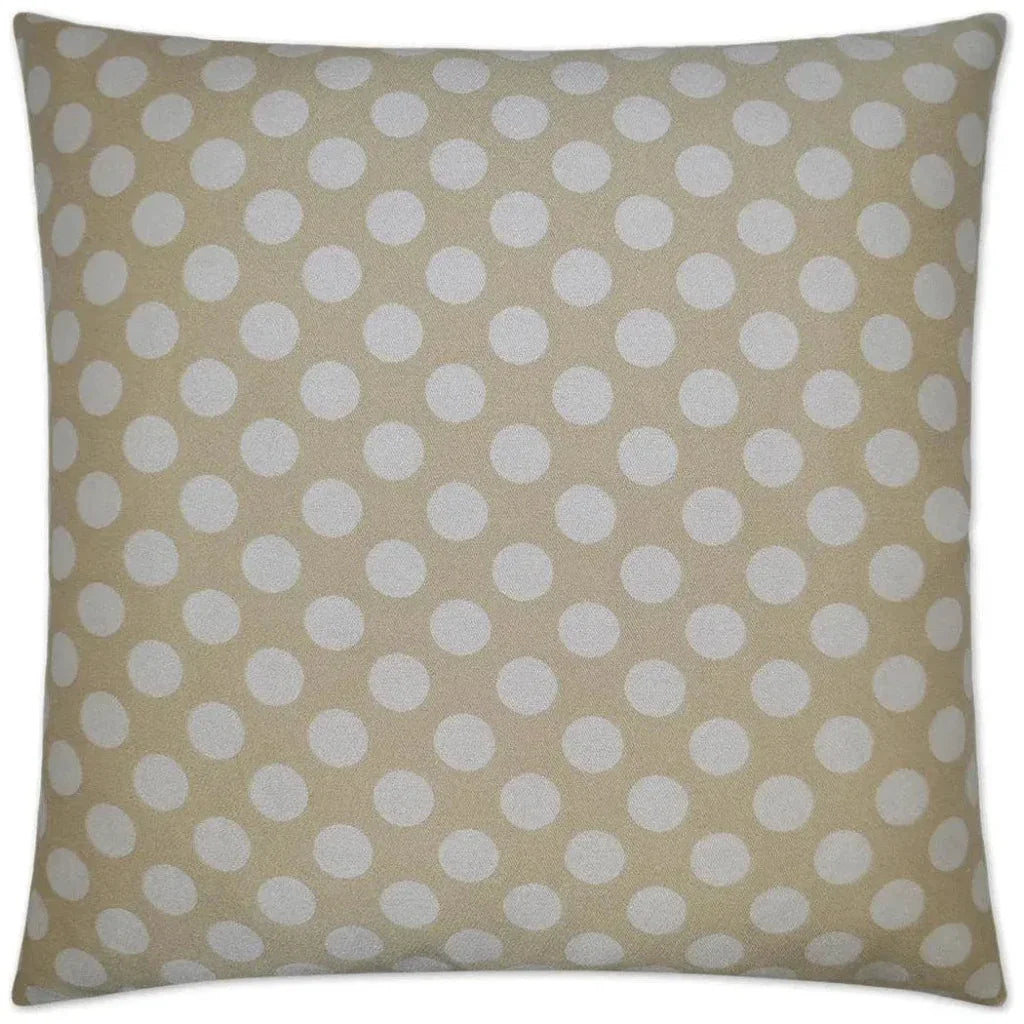 Polka Dots Cream Throw Pillow With Insert - LOOMLAN - D.V. Kap - Throw Pillows