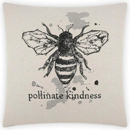 Pollinate White Throw Pillow With Insert - LOOMLAN - D.V. Kap - Throw Pillows