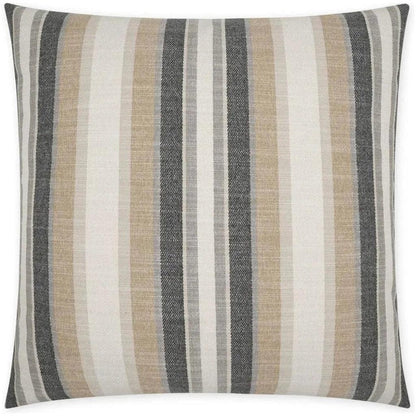 Ponce Western Chic Stripes Tan Large Throw Pillow - LOOMLAN - D.V. Kap - Throw Pillows