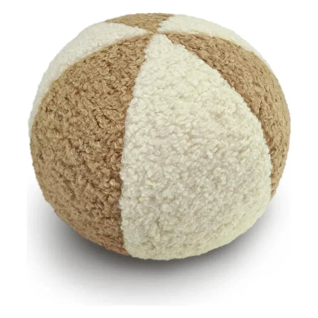 Poodle Ball II Latte Brown Throw Pillow Insert - LOOMLAN - D.V. Kap - Throw Pillows