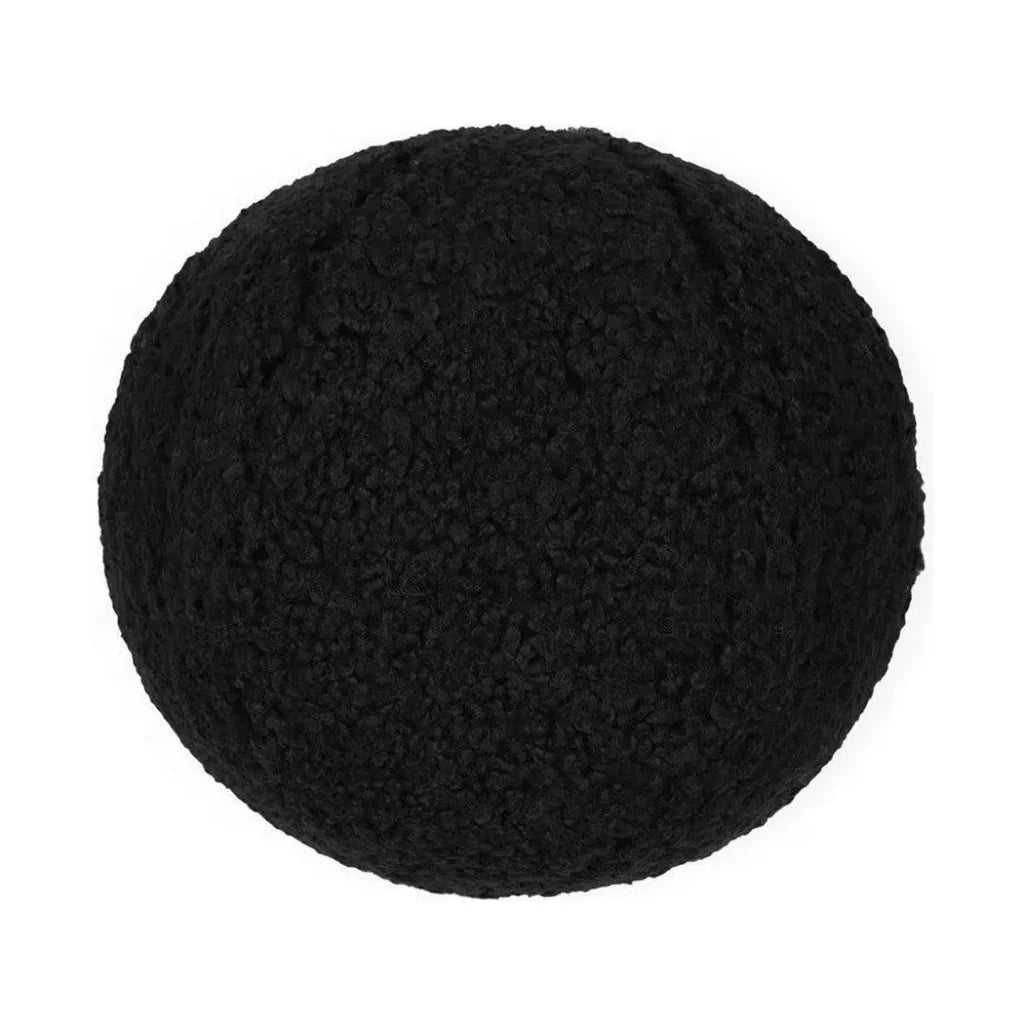 Poodle Ball Jet Black Throw Pillow Insert - LOOMLAN - D.V. Kap - Throw Pillows