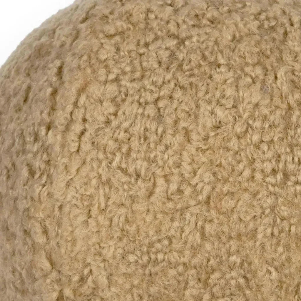 Poodle Ball Latte Brown Throw Pillow Insert - LOOMLAN - D.V. Kap - Throw Pillows