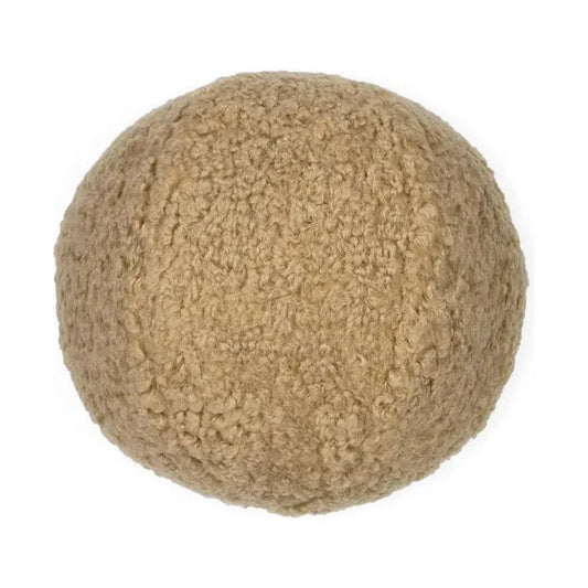 Poodle Ball Latte Brown Throw Pillow Insert - LOOMLAN - D.V. Kap - Throw Pillows