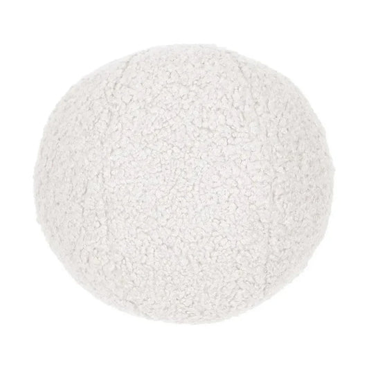 Poodle Ball White White Throw Pillow Insert - LOOMLAN - D.V. Kap - Throw Pillows