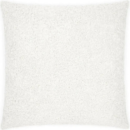 Poodle Cloud Solid Faux Fur White Large Throw Pillow - LOOMLAN - D.V. Kap - Throw Pillows