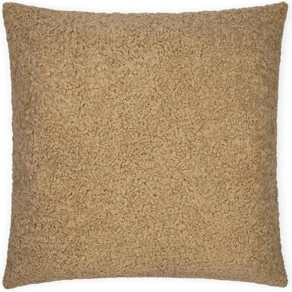 D.V. Kap Poodle Latte Brown Throw Pillow With Insert