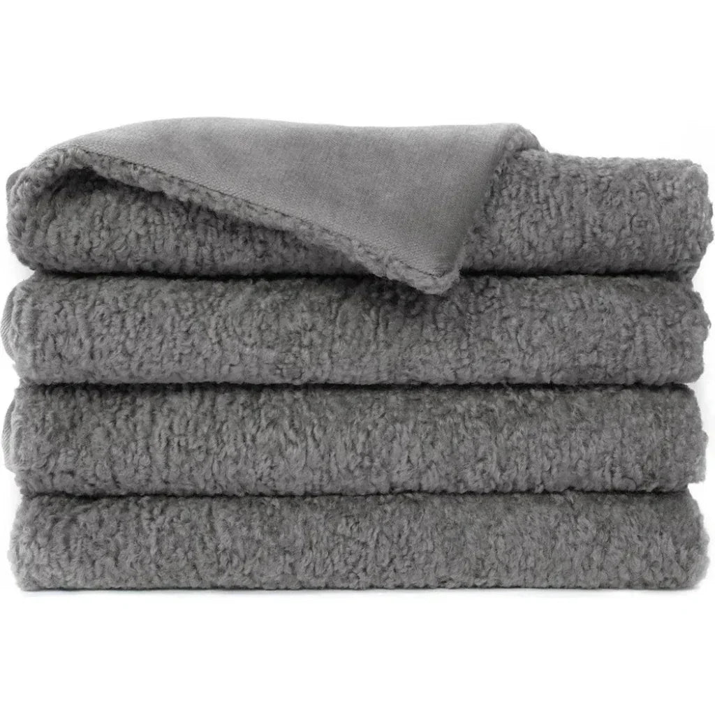 Poodle Throw - Grey - LOOMLAN - D.V. Kap - Throw Blankets