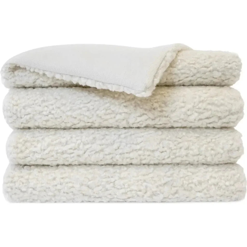 Poodle Throw - Ivory - LOOMLAN - D.V. Kap - Throw Blankets