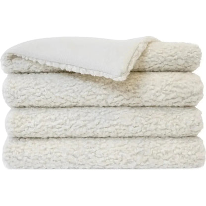 Poodle Throw - Ivory - LOOMLAN - D.V. Kap - Throw Blankets