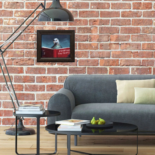 Pooping on People Neutral Canvas Art