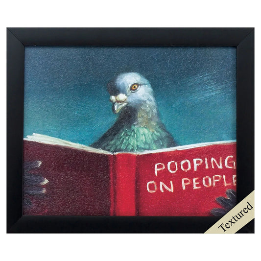 Pooping on People Neutral Canvas Art