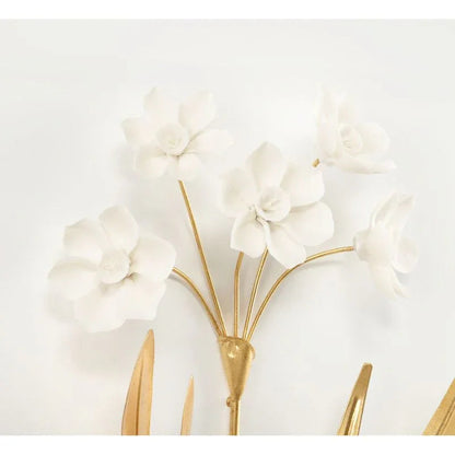 Porcelain Flowers Hamdmade Artwork-Framed Wall Art-Chelsea House-LOOMLAN