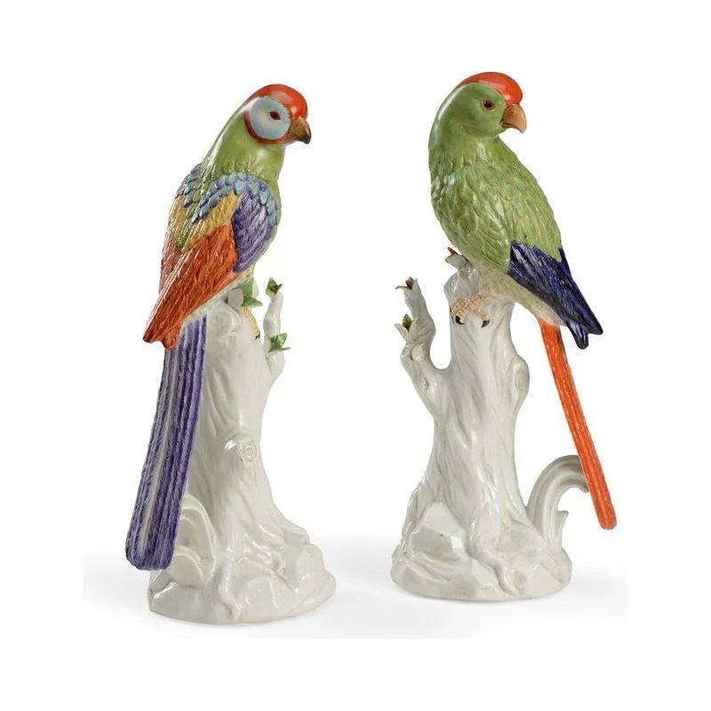 Porcelain Made Colorful Port Royal Bird Sculpture (Pr) - LOOMLAN - Chelsea House - Statues & Sculptures