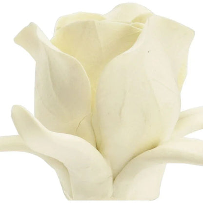 Porcelain Rose On Stand Sculpture - LOOMLAN - Chelsea House - Statues & Sculptures