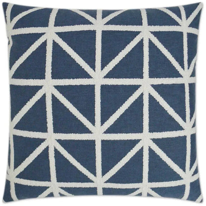 Port Of Call Blue Throw Pillow With Insert - LOOMLAN - D.V. Kap - Throw Pillows