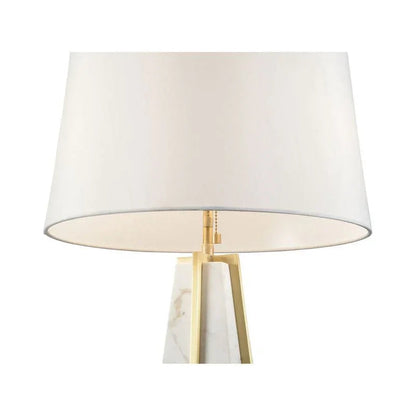 Portofino Marble Made Table Lamp - Nero Marquina - LOOMLAN - Wildwood - Table Lamps