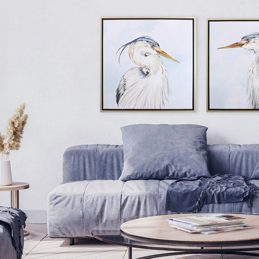 Portrait of Nature Blue Canvas Art