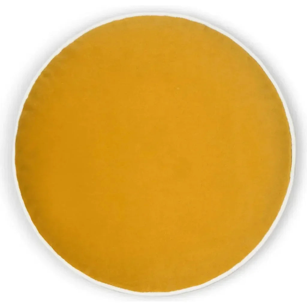 Posh Circle Mustard Yellow Throw Pillow Insert - LOOMLAN - D.V. Kap - Throw Pillows