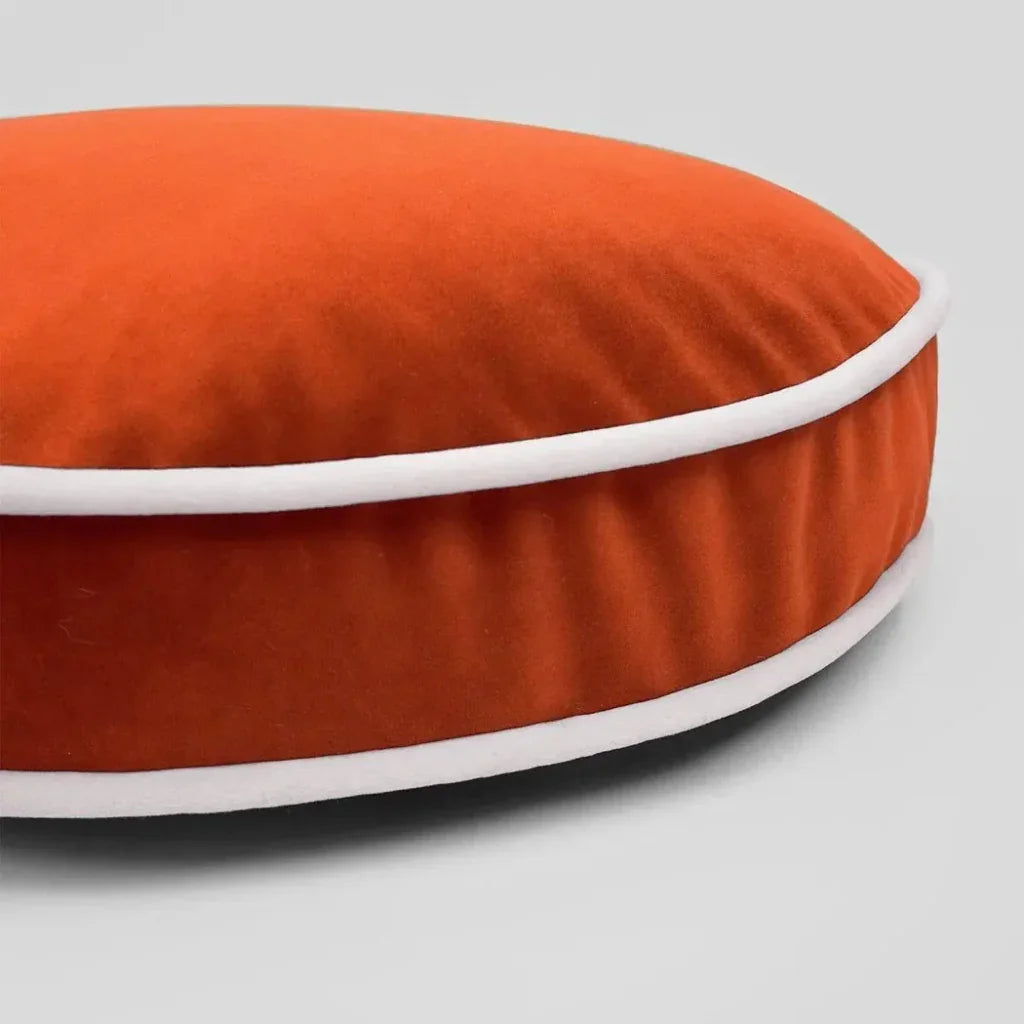 D.V. Kap Posh Circle Orange Throw Pillow With Insert