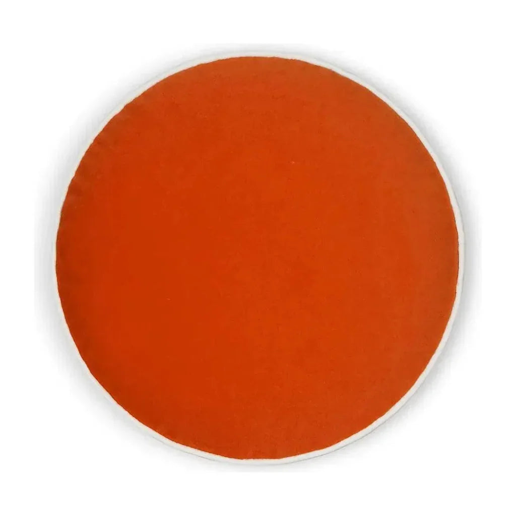 D.V. Kap Posh Circle Orange Throw Pillow With Insert