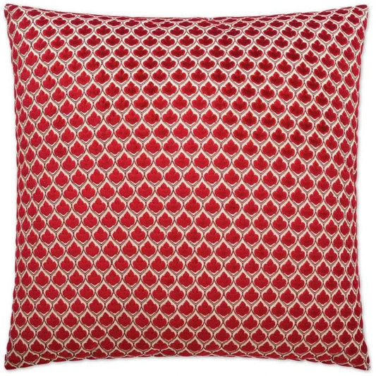 Posh Red Throw Pillow With Insert - LOOMLAN - D.V. Kap - Throw Pillows