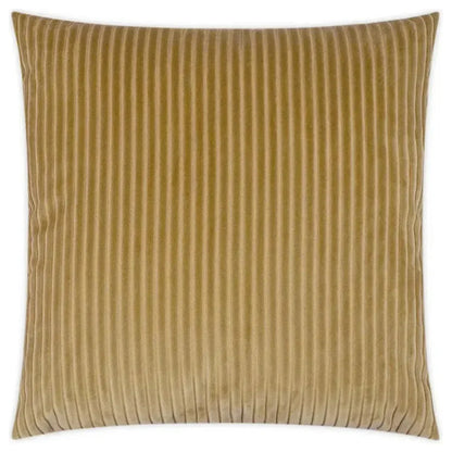 Postrio Dijon Solid Stripes Yellow Large Throw Pillow - LOOMLAN - D.V. Kap - Throw Pillows
