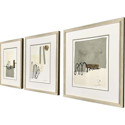 Private Property Wood Frame Green Canvas Art 3PC