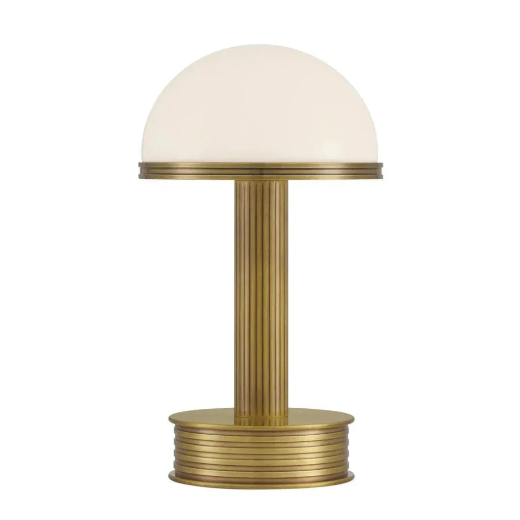 Promenade Brass Cordless Table Lamp - LOOMLAN - Currey & Co - Table Lamps